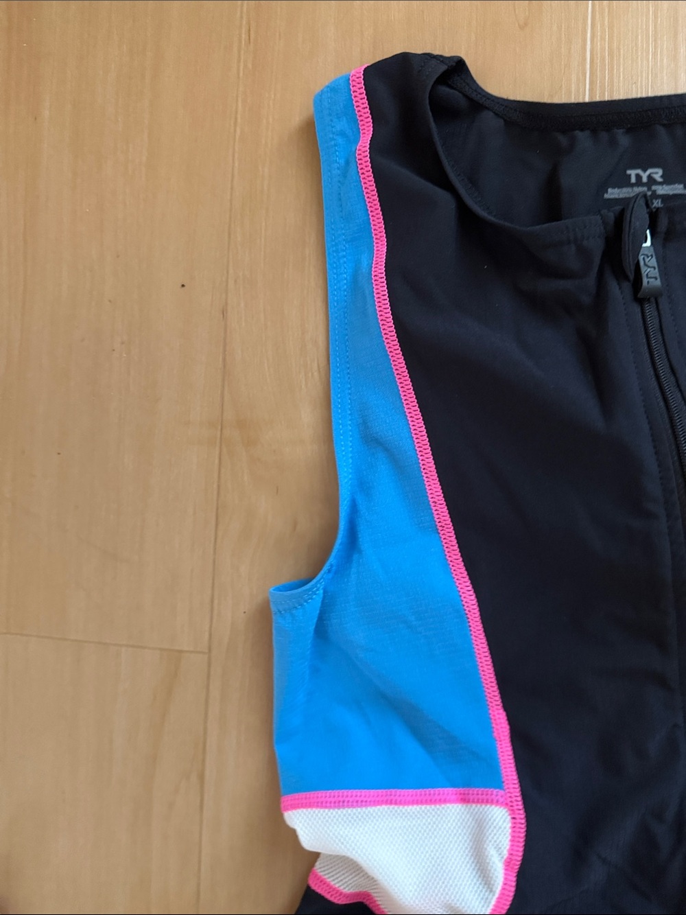 TYR WOMEN TRIATHLON RACESUIT KIT FRONT ZIPPER ATHLETIC FIT SZ XL
BLACK BLUE NWOT - Picture 3 of 13